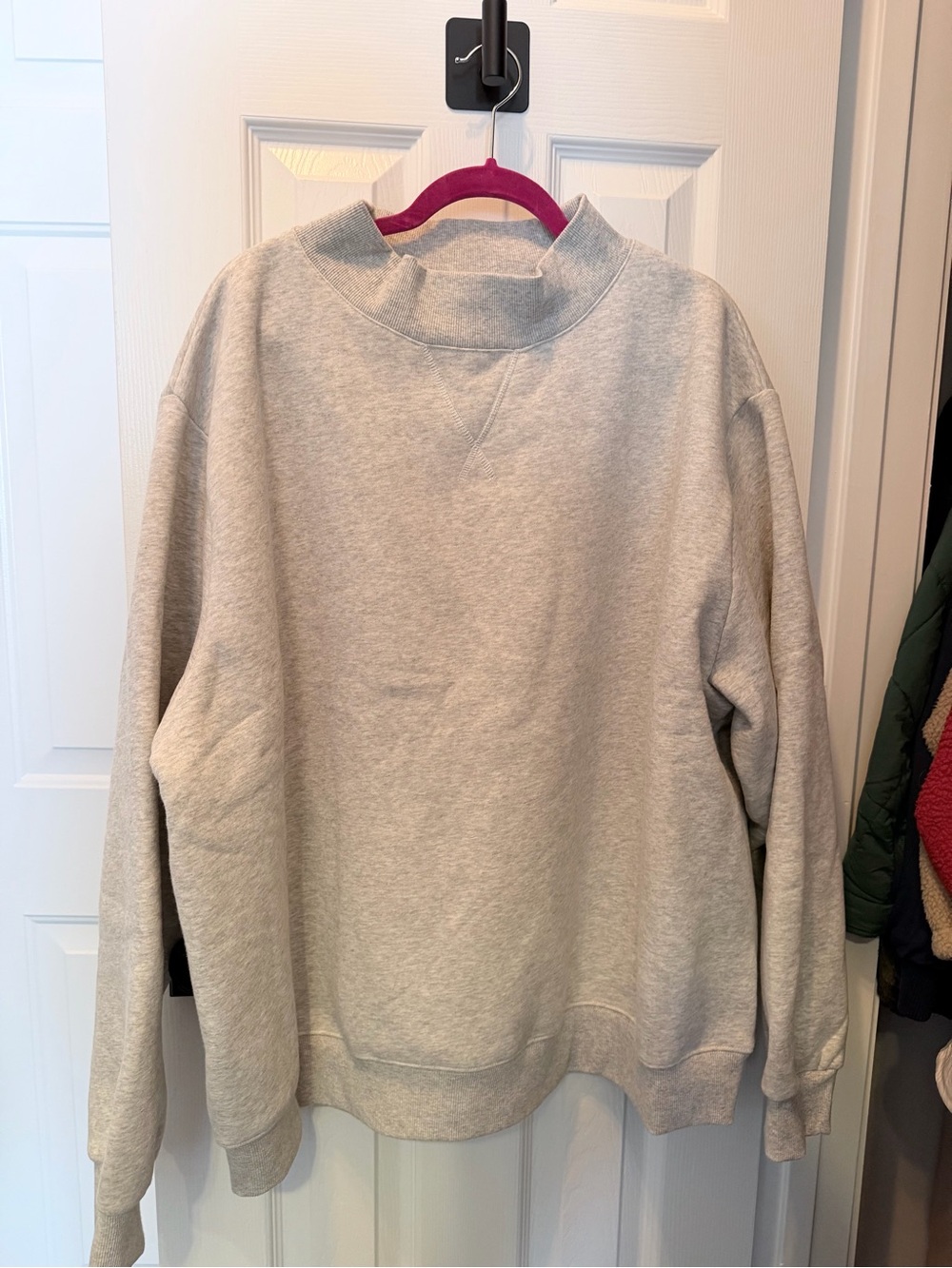 PARKE: NEW: Classic Mockneck - Classic | Grey + White XXL
